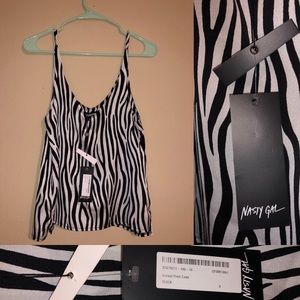 Nasty Gal Tops - nasty gal zebra print top Nasty Gal Tops - nasty gal zebra print top